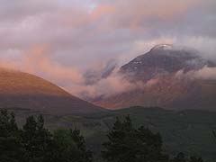 Ben Nevis on mid-summers day - from Woodside bed and breakfast