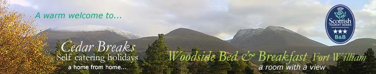 Bed and Breakfast, Fort William Scotland