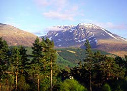 A view of Ben Nevis from Woodside bed and breakfast Fort William